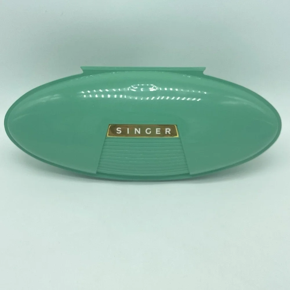 Singer Buttonholer Sewing Machine Attachment 1960 In Green Case Vintage Retro